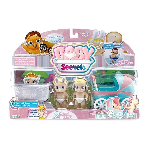 Çocuk Baby Secrets Sürpriz Figür ve Bebek Arabası Seti - Resim 5