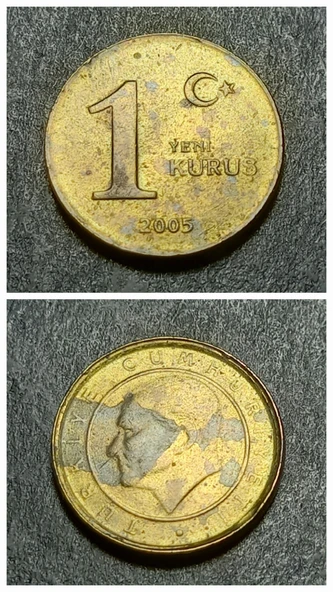 Escoines Koleksiyon 3996368f404f16b916 2005 1yeni kuruş eski madeni para ürün görseli 1