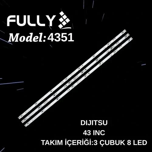 Fully-set-4351, Dijitsu, K430wdf, A1 4708-k43wdd-a1117n11, 43d7000, 43ds7700, 43ds8800, Tv Led Bar