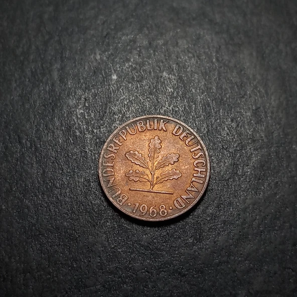 Escoines Koleksiyon 3996368f419f650be4 1968 almanya 1 pfennıng çt+ eski yabancı madeni para - 4
