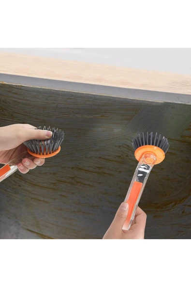 Mucit Home Mutfak Bulaşık Temizlik Seti - Bulaşık Süngeri , Tel , Fırça Ve Kazıyıcı Bir Arada - Resim 6