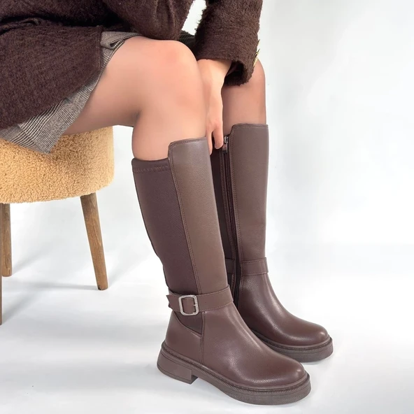 Zinda Kahverengi Cilt Çizme - Resim 4