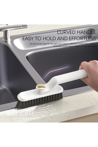 Mucit Home 360 Derece Döner Başlıklı Dar Alan Ölü Köşeler Ve Çatlak Temizlik Fırçası Cımbızlı Detay Temizlik - Resim 7