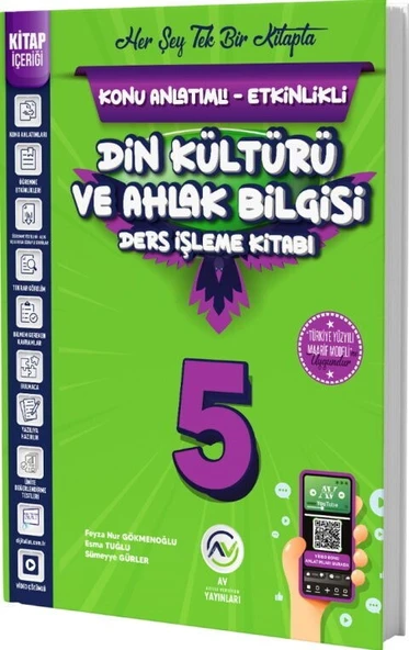 5. Sınıf Din Kültürü ve Ahlak Bilgisi Ders İşleme Kitabı Av Yayınları