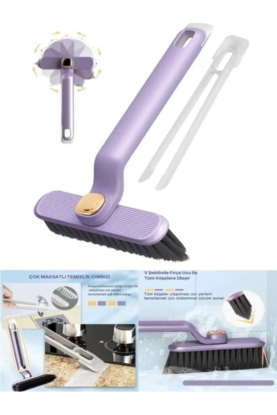 Mucit Home 360 Derece Döner Başlıklı Dar Alan Ölü Köşeler Ve Çatlak Temizlik Fırçası Cımbızlı Detay Temizlik - Resim 2