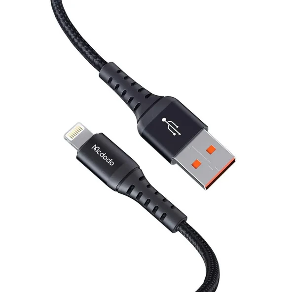 Mcdodo CA-2261 USB-A to Lightning 3A 1m Hızlı Data Şarj Kablosu - Siyah - 6