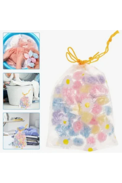 Mucit Home 50 adet Mini Çamaşır Kokusu Granül Çamaşı Parfümü Boncuk Yumuşatıcı (Çeşitli Renkler) - 4