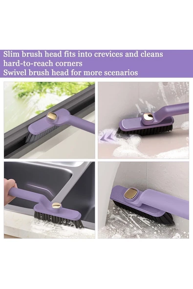 Mucit Home 360 Derece Döner Başlıklı Dar Alan Ölü Köşeler Ve Çatlak Temizlik Fırçası Cımbızlı Detay Temizlik - Resim 5
