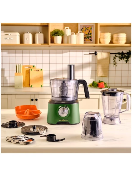 Karaca Mastermaid Power Max 11 In 1 2500W Mutfak Robotu Emerald Green - 2