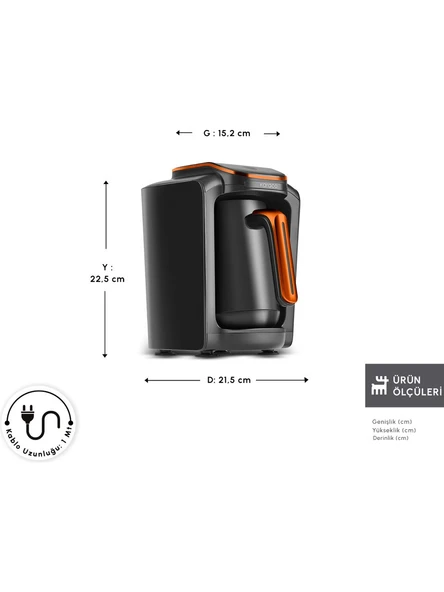 Karaca Hatır Neo Türk Kahve Makinesi Tangerine - 2