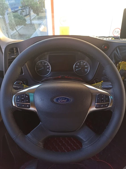 DİKİŞLİ DİREKSİYON KILIFI SİYAH DERİ SİYAH DİKİŞLİ F.OR.D FMAX F MAX İÇİN ürün görseli