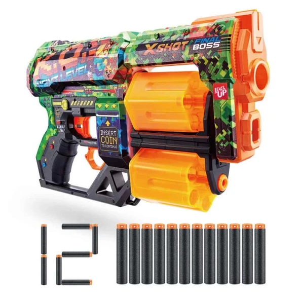 Çocuk X-Shot Excel Skins Dread Blaster 12 Dartlı ürün görseli 1
