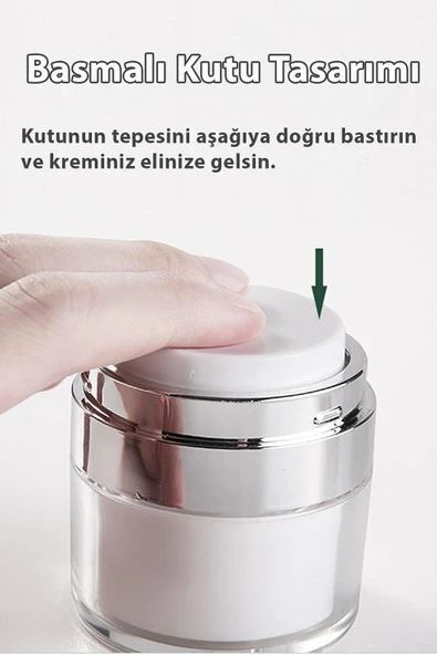 Mucit Home 2 Adet Şeffaf Krem Kutusu Doldurulabilir Pompalı Boş Krem Vücut Yağı Saklama Kutusu Cilt Bakım Seti - Resim 2