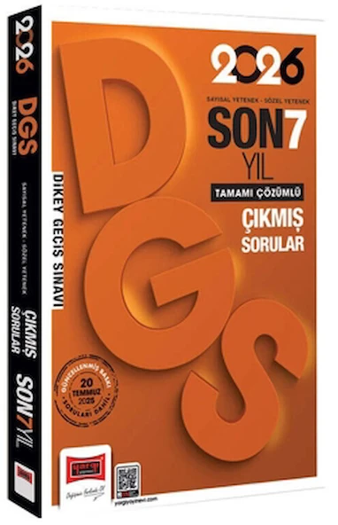 2026 DGS Sayısal-Sözel Yetenek Son 7 Yıl Çıkmış Sorular / Kolektif / Yargı Yayınevi / 9786253707286 ürün görseli