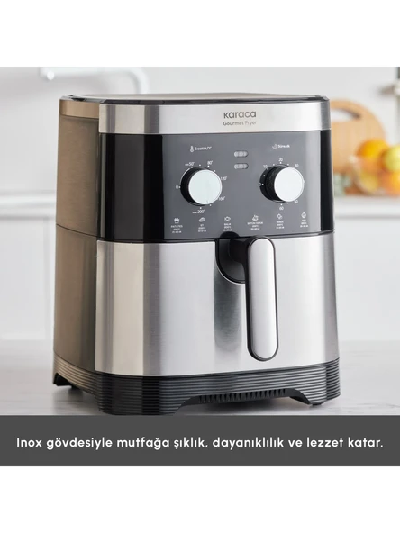 Karaca 9 Litre Ekstra Büyük Hacimli Airfryer 8 Kişilik Kapasite  Aile ve Kalabalık Sofralar İçin İdeal - 4