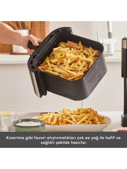 Karaca 9 Litre Ekstra Büyük Hacimli Airfryer 8 Kişilik Kapasite  Aile ve Kalabalık Sofralar İçin İdeal - 6