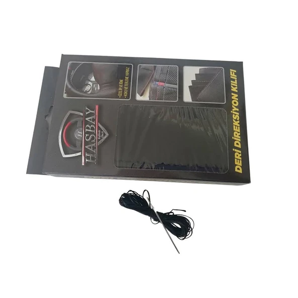 DİKİŞLİ DİREKSİYON KILIFI SİYAH DERİ SİYAH DİKİŞLİ F.OR.D FMAX F MAX İÇİN - Resim 6