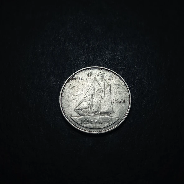 Escoines Koleksiyon 3996368f405185faef 1973 Kanada 10 Cent Nikel çt eski yabancı madeni para ürün görseli 1