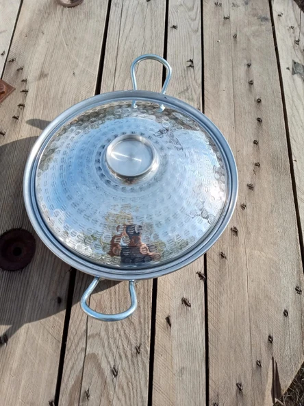 Aluminyum kulplu lüks görünümlü tava - Resim 7