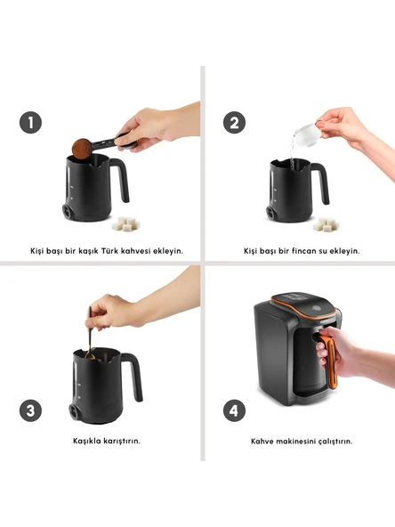 Karaca Hatır Neo Türk Kahve Makinesi Tangerine - 5