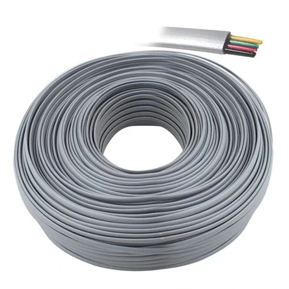 Artar 4'lü Flat Köken 100 Metre Telefon Kablosu