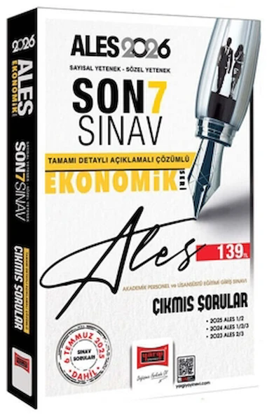 2026 ALES Sayısal-Sözel Yetenek Son 7 Sınav Çıkmış Sorular (Ekonomik Baskı) / 9786253707149 ürün görseli