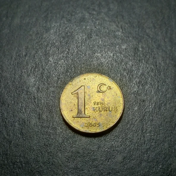 Escoines Koleksiyon 3996368f404f16b916 2005 1yeni kuruş eski madeni para - Resim 2