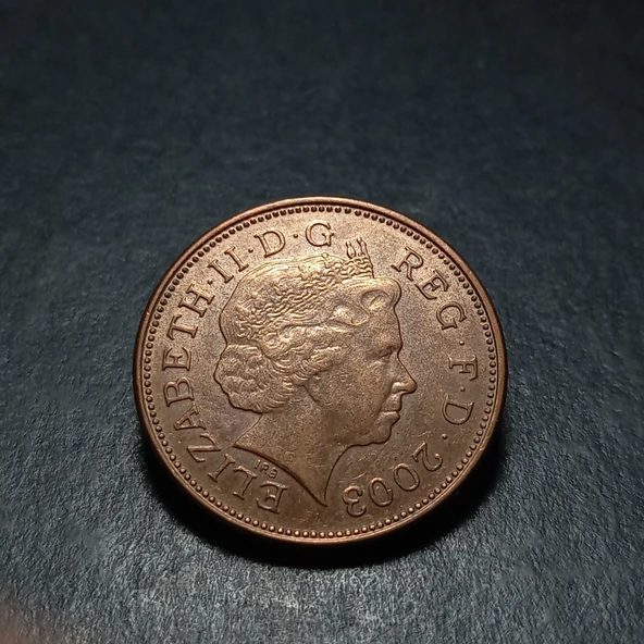 Escoines Koleksiyon 3996368f4195cded4f 2003 two pence CA eski yabancı madeni para - Resim 2