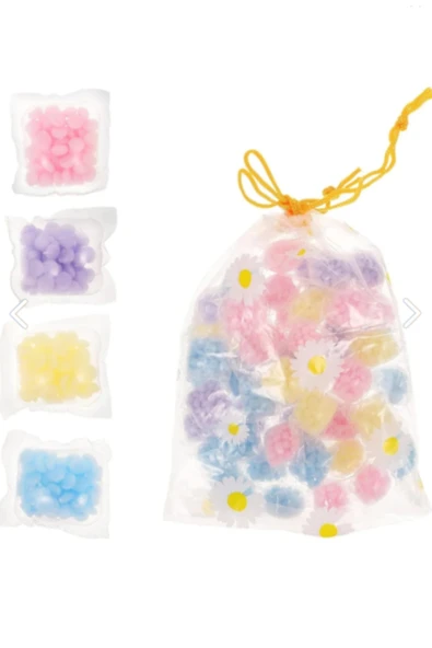 Mucit Home 50 adet Mini Çamaşır Kokusu Granül Çamaşı Parfümü Boncuk Yumuşatıcı (Çeşitli Renkler) - 6