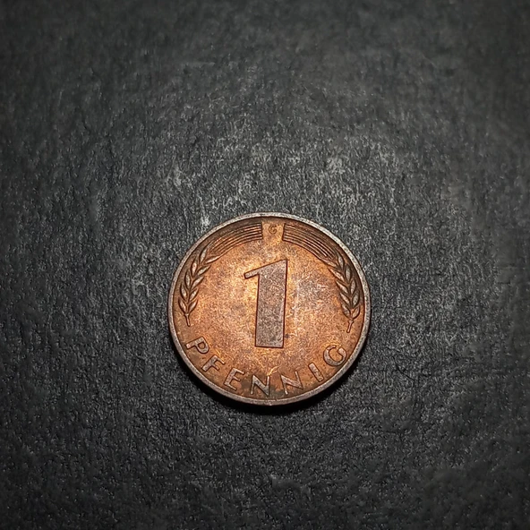 Escoines Koleksiyon 3996368f419f650be4 1968 almanya 1 pfennıng çt+ eski yabancı madeni para - 5