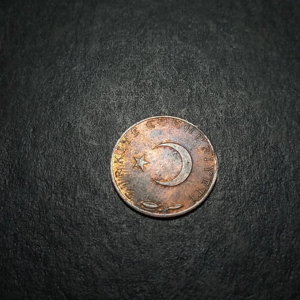 Escoines Koleksiyon 3996368f3fb375d989 1974 5 kuruş eski madeni para - Resim 3