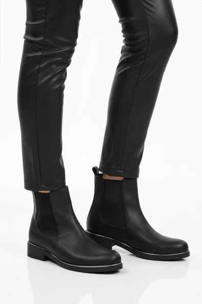 Pierre Cardin Siyah Floter Kürklü Kadın Chelsea Bot ürün görseli