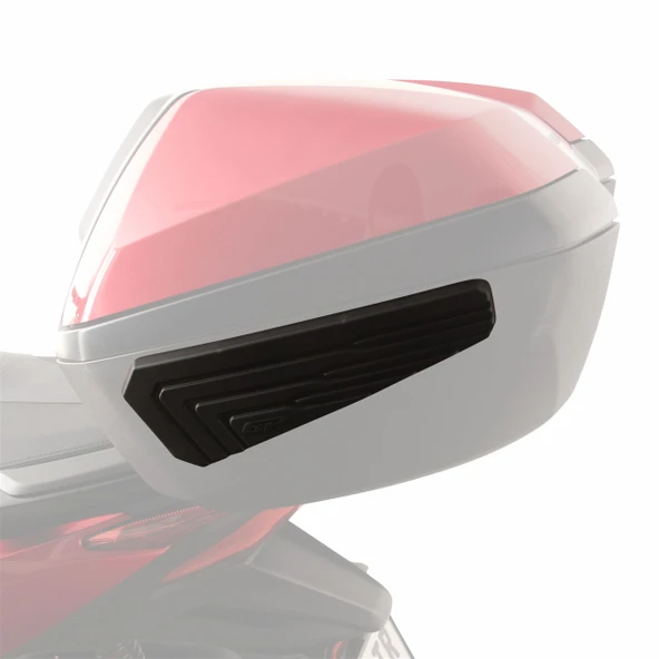 GP Kompozit Honda Forza 250 (NSS250) Uyumlu Motosiklet Çanta Koruma Pedi Siyah