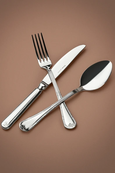 Hisar İnfinity 84 Parça 12 Kişilik Çatal Kaşık Bıçak Takımı