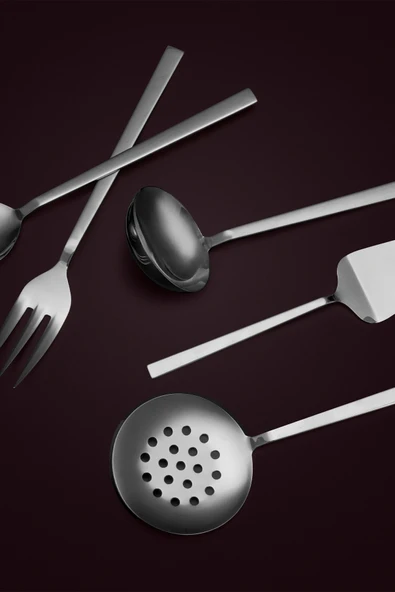 Hisar Tulip 5 Parça Çelik Servis Seti - 2