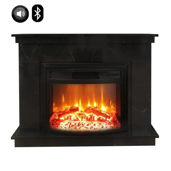 Dlc 1165S Ceningan Mermer Desen Bluetooth ve Ses Efektli Elektrikli Şömine ürün görseli