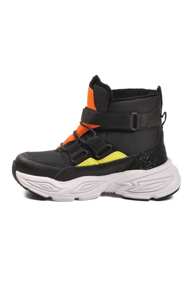 Pepino Siyah Cırtlı İçi Polarlı Erkek Çocuk Sneaker Bot - Resim 2
