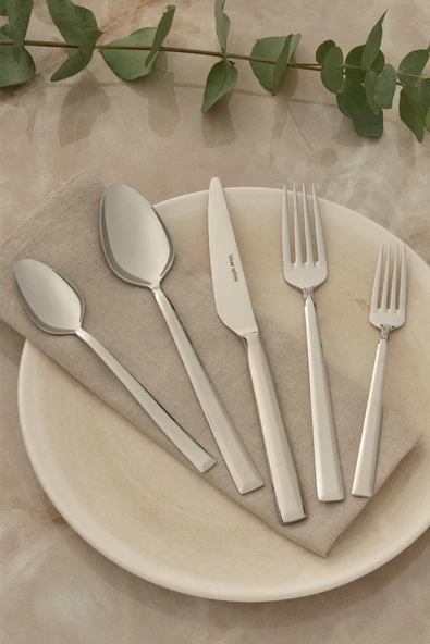 Hisar Optima Miami 30 Parça 6 Kişilik Çatal Kaşık Bıçak Takımı