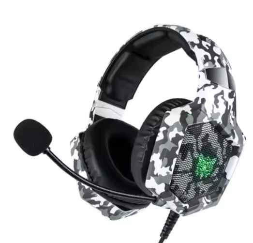 Beyaz K8 Gamıng Kamuflaj Kulaklık ürün görseli