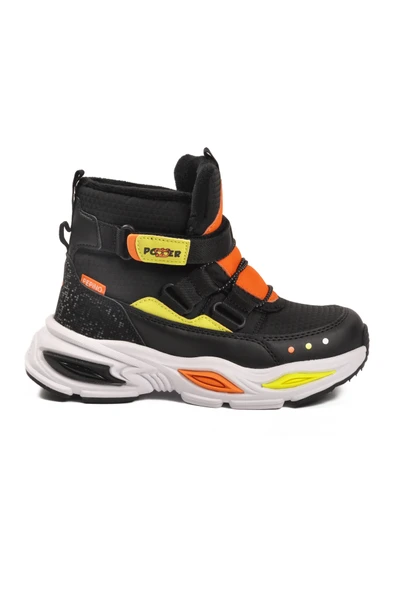 Pepino Siyah Cırtlı İçi Polarlı Erkek Çocuk Sneaker Bot ürün görseli 1