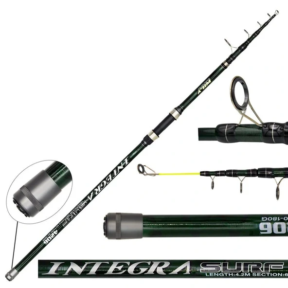 Wily Integra 390cm 80-180 gr Carbon Surf Kamış - Resim 3