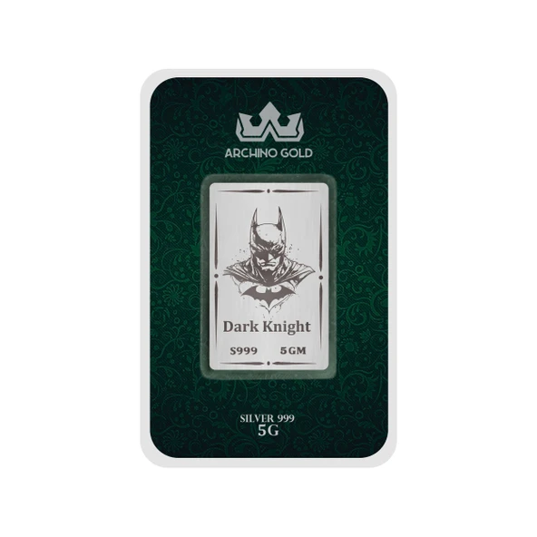 Karanlıkta Parlayan Gölgelerin Kahramanını Simgeleyen Hediyeye Özel 5 Gram 999 Ayar Gümüş Külçesi-695
