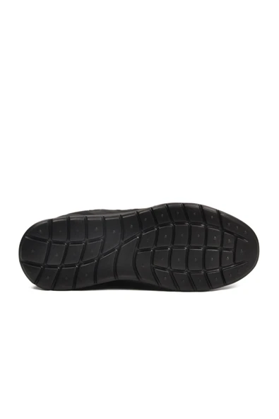 Walkway Siyah Lastik Bağcıklı Erkek Spor Ayakkabı - Resim 5