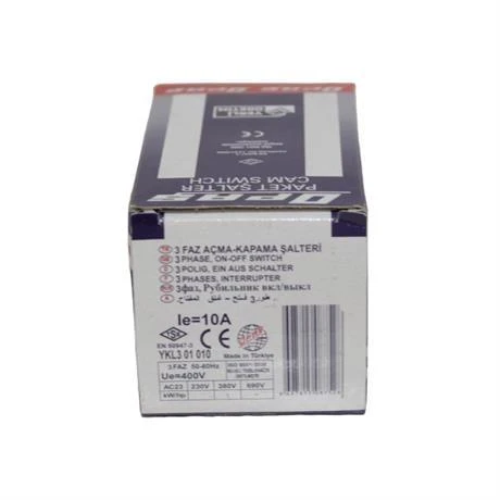Opaş 3x10a 0-1 Aç-Kapa Kilitli Pako Şalter - YKL301010 - Resim 4