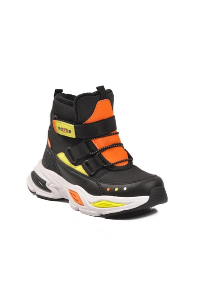 Pepino Siyah Cırtlı İçi Polarlı Erkek Çocuk Sneaker Bot - Resim 3