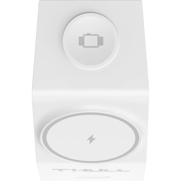 THL-WSC-D12 3’ü 1 Arada Kablosuz Şarj Standı iPhone Akıllı Telefon Airpods ve Apple Watch Uyumlu 15W Hızlı Şarj Cihazı - Resim 3