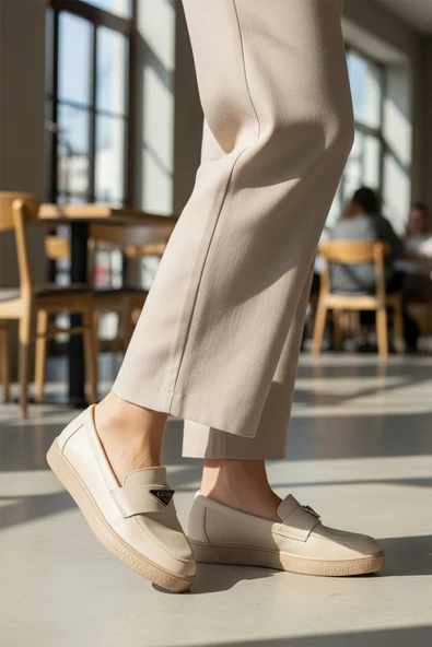 Aspor Bej Kadın Casual Ayakkabı - Resim 3