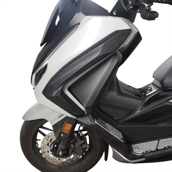 GP Kompozit 2023-2025 Honda Forza 250 Uyumlu Üst Bacak Koruma Siyah - 2