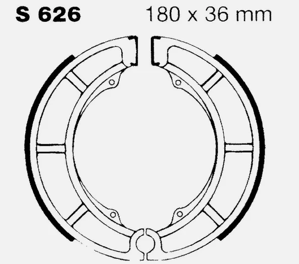 Ebc S626 2005-2013 Suzuki VZ 800 Intruder M800 Uyumlu Arka Fren Balatası Yaylı Kampana Set - 2