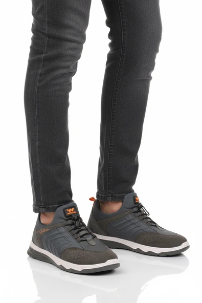 Walkway Füme Lastik Bağcıklı Erkek Spor Ayakkabı ürün görseli